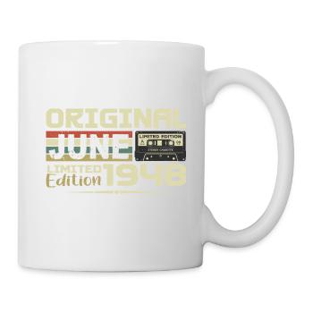 June 1948 Vintage Born In June 1948 Birthday - Mug - white - Right