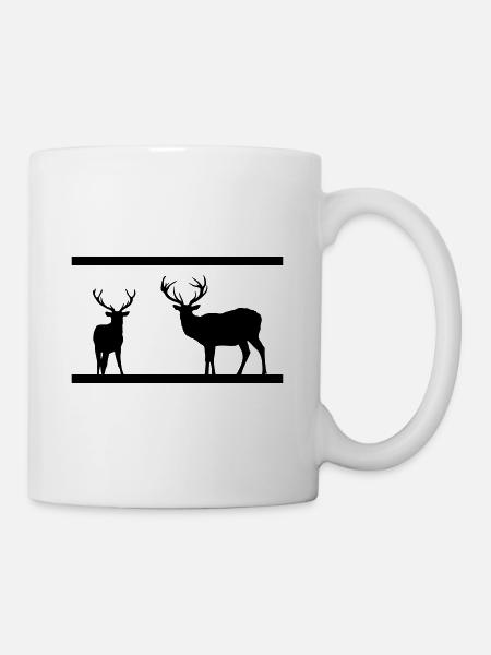 CERFS - Mug blanc - blanc