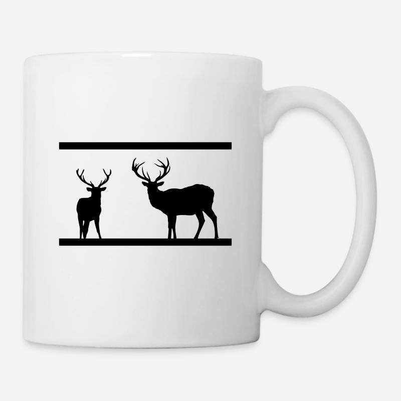 CERFS - Mug blanc - blanc