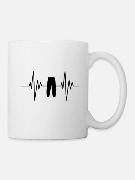 My heart beats for my sweatpants - Chilling - Mug - white