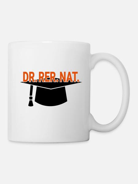 Doktorhut Dr. Promotion Geschenk zum Abschluss - Tasse - Weiß