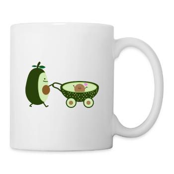 Avocat comme mère marchante (b) - Mug blanc - blanc - Droite