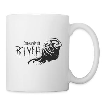 Come and visit R'lyeh - Cthulhu / Lovecraft - Mug - white - Right