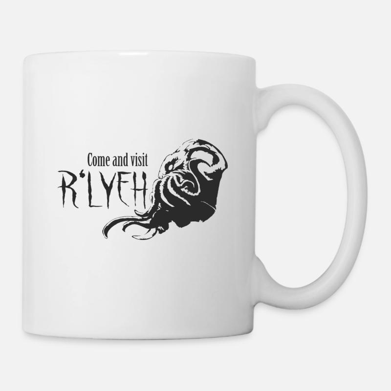 Come and visit R’lyeh - Cthulhu / Lovecraft - Mug blanc - blanc