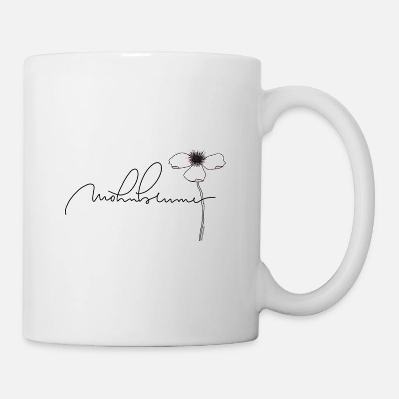ZW Poppy fleuri 2020 01 19 - Mug blanc - blanc