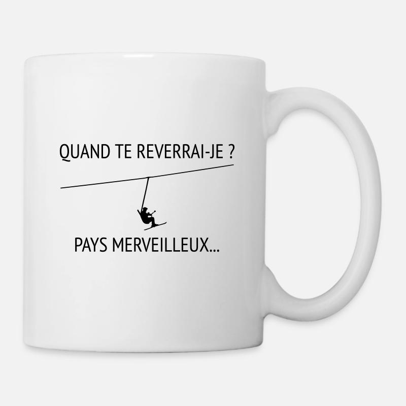 Quand te reverrai-je ? Les bronzés font du ski ! - Mug blanc - blanc