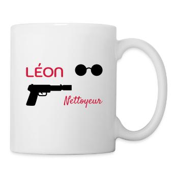 Léon - Nettoyeur - Film Culte - Cinéma - Mug blanc - blanc - Droite