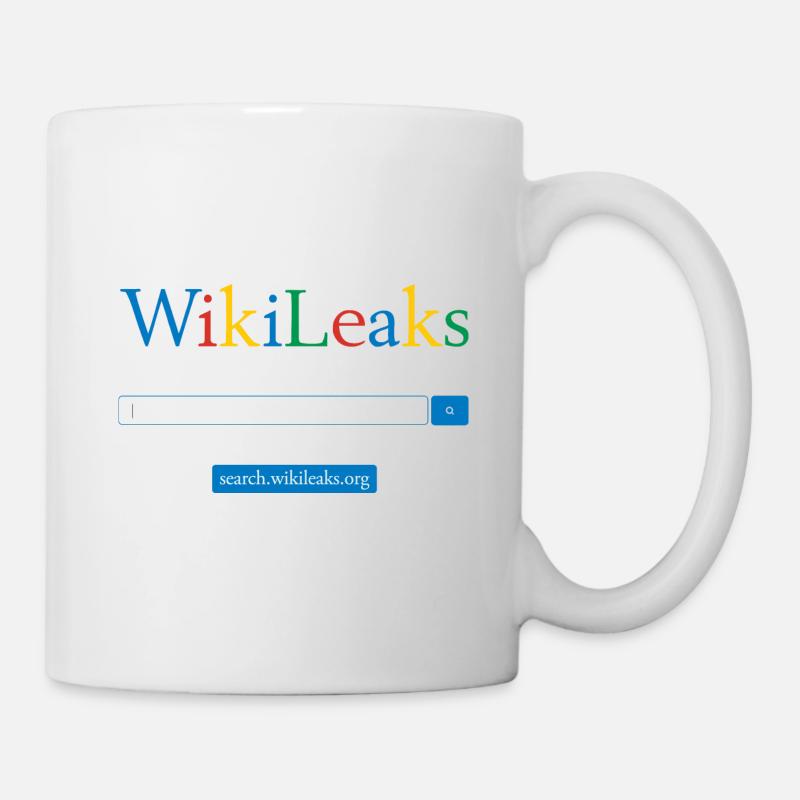 WikiLeaks-Suche - Tasse - Weiß