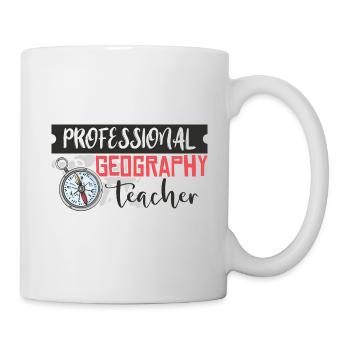 Geografie Lehrer Lehrerin Unterrichten Lehren - Tasse - Weiß - Rechts
