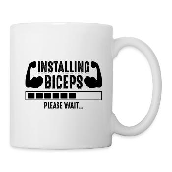 installing Fitness gym bizeps - Tasse - Weiß - Rechts