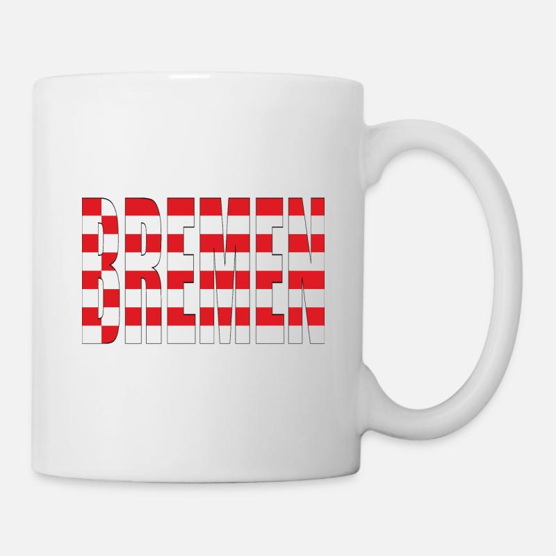 Bremen mit Speckfahne - Tasse - Weiß