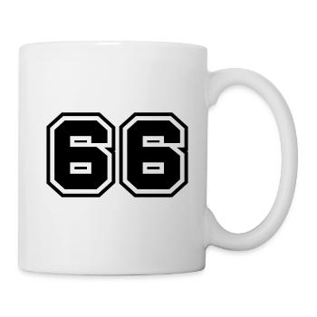 66 number symbol - Mug - white - Right