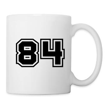 84 number symbol - Mug - white - Right