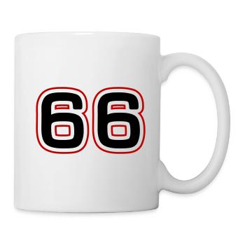 66 number symbol - Mug - white - Right