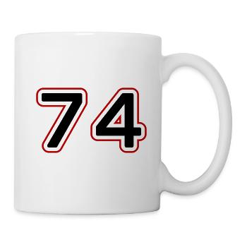 74 number symbol - Mug - white - Right
