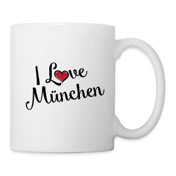 I Love München - Tasse - Weiß - Rechts