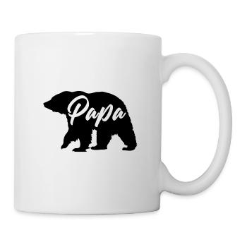 Vatertagsgeschenk Papa Vatertag Bär - Tasse - Weiß - Rechts