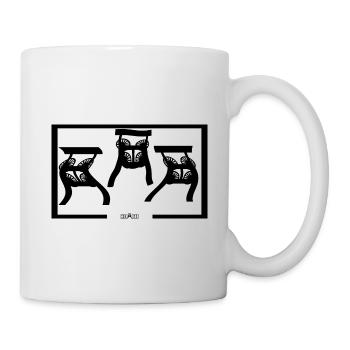 Fördertürme abstrakt - Tasse - Weiß - Rechts