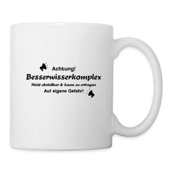 Besserwisser Schlaumeier Alleswisser - Mug - white - Right