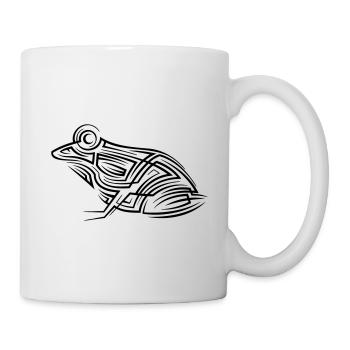 Frosch Tribal Tattoo - Tasse - Weiß - Rechts