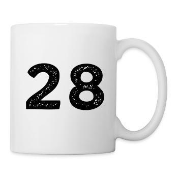 28 Number jersey - Mug - white - Right