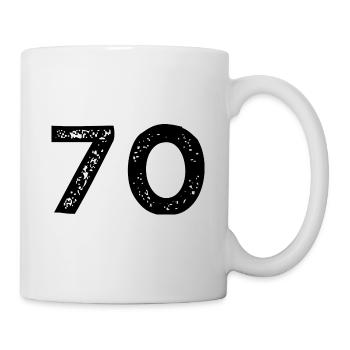 70 number jersey - Mug - white - Right