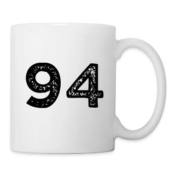 Maillot à 94 numéros - Mug blanc - blanc - Droite