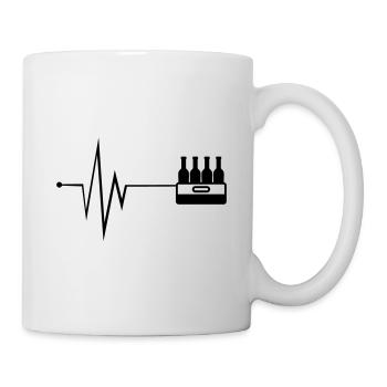 Beer bottle crate puls - Mug - white - Right