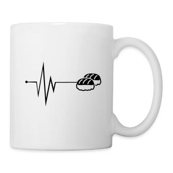 Sushi Puls Silhouette - Tasse - Weiß - Rechts