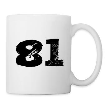 81 Number jersey - Mug - white - Right