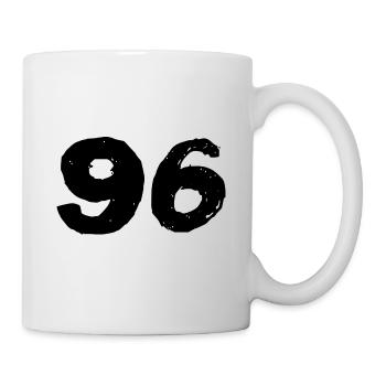 96 Maillot numéro - Mug blanc - blanc - Droite