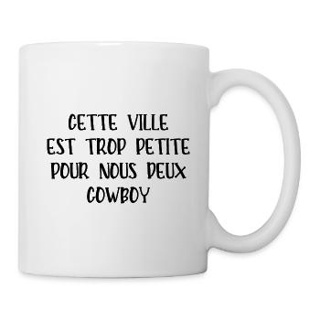 cette ville est trop petite pour nous 2 - Mug blanc - blanc - Droite