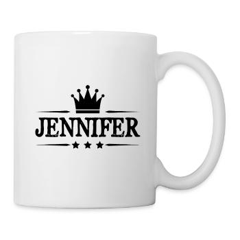 Jennifer - Tasse - Weiß - Rechts
