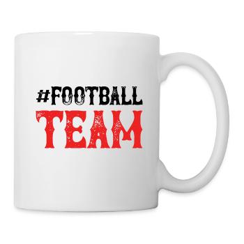 Équipe de football - Mug blanc - blanc - Droite