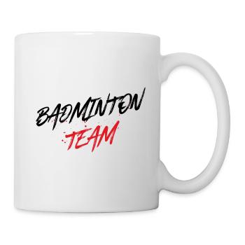 Badminton Team - Tasse - Weiß - Rechts