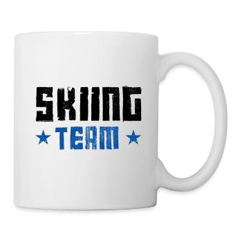 Équipe de ski - Mug blanc - blanc - Droite