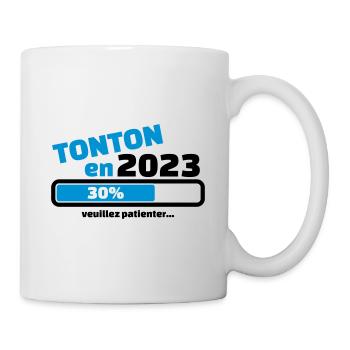 tonton en 2023 veuillez patienter - Mug blanc - blanc - Droite