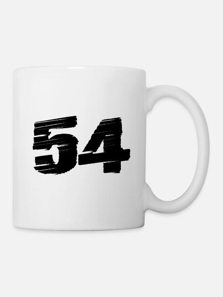 54 Number jersey - Mug - white