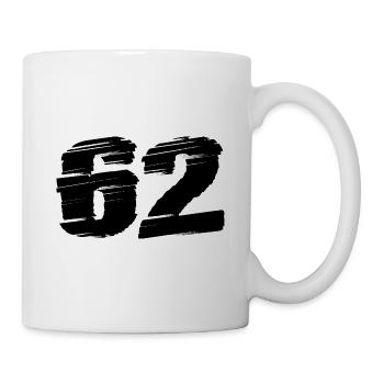 62 Number jersey - Mug - white - Right