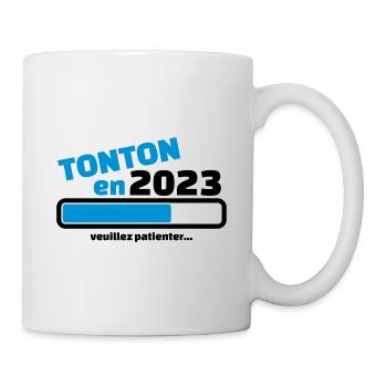 tonton en 2023 veuillez patienter - Mug blanc - blanc - Droite