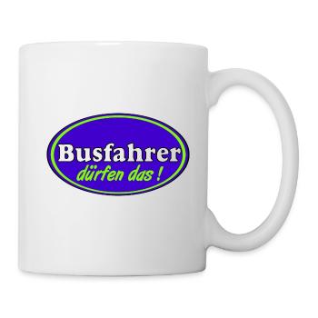 Busfahrer Bus Omnibus Kraftfahrer Schulbus (25) - Tasse - Weiß - Rechts