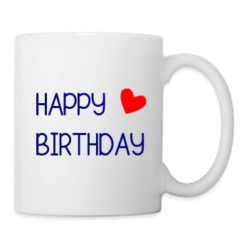 ALLES GUTE ZUM GEBURTSTAG!. ALLES GUTE ZUM GEBURTSTAG!. JAHRESTAG. - Tasse - Weiß - Rechts