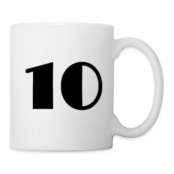 10. 10 YEARS. 10TH ANNIVERSARY. BIRTHDAY 10 YEARS - Mug - white - Right