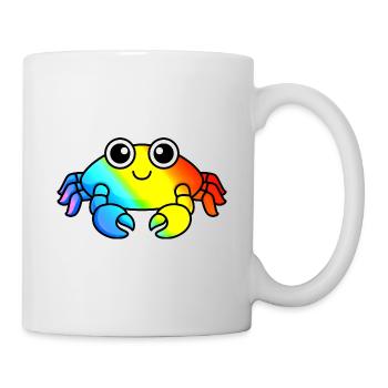 Krabbe Comic Tier - Tasse - Weiß - Rechts