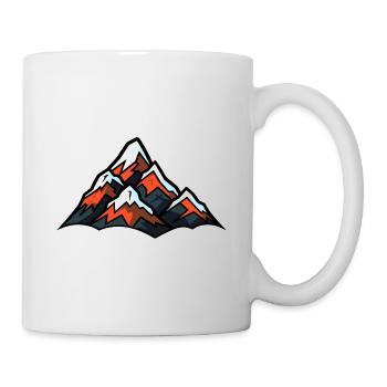 Symbol Berge - Tasse - Weiß - Rechts