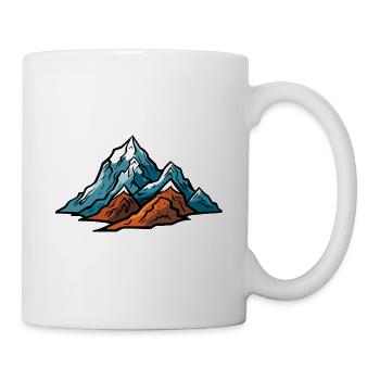 Berge Symbol Natur - Tasse - Weiß - Rechts