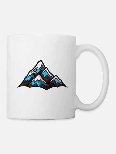Symbol Berge - Tasse - Weiß