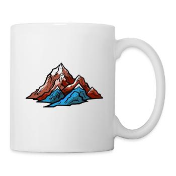 Berge Symbol Natur - Tasse - Weiß - Rechts