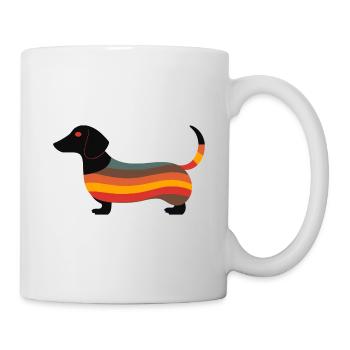 Dachshund 1970s (no1) - Mug blanc - blanc - Droite