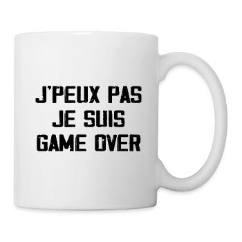 j'peux Pas J'ai Game Over - Mug blanc - blanc - Droite